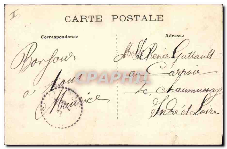 Le Camp de Cercottes — Une allée dans les tentes — Cercottes, n°508 — Verso