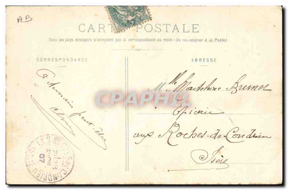 CPA Militaria Champ de tir de Chambaran Nettoyage des pieces au plateau de Monettes — Rückseite