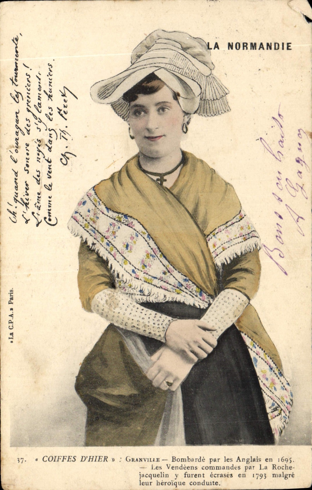 CPA Folklore Normandie Granville