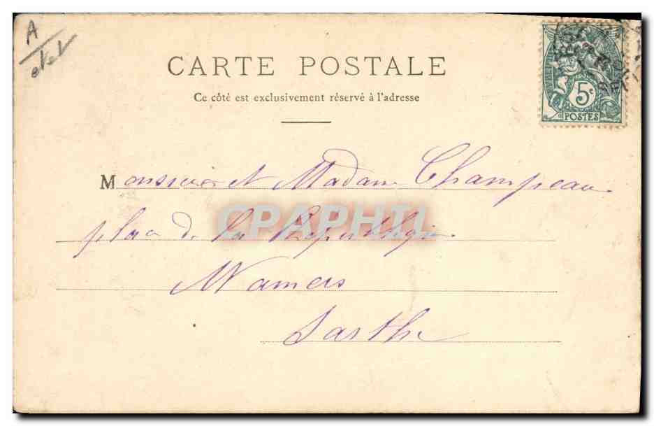 CPA Folklore Normandie Granville — Verso