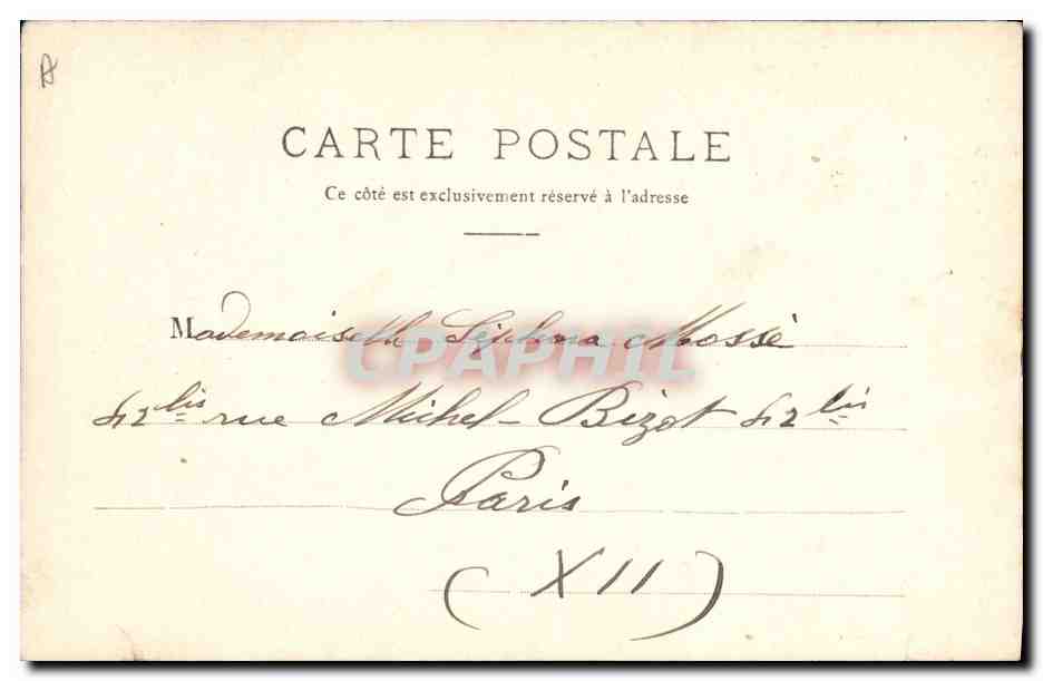 CPA Folklore Normandie Caudebec en Caux — Verso