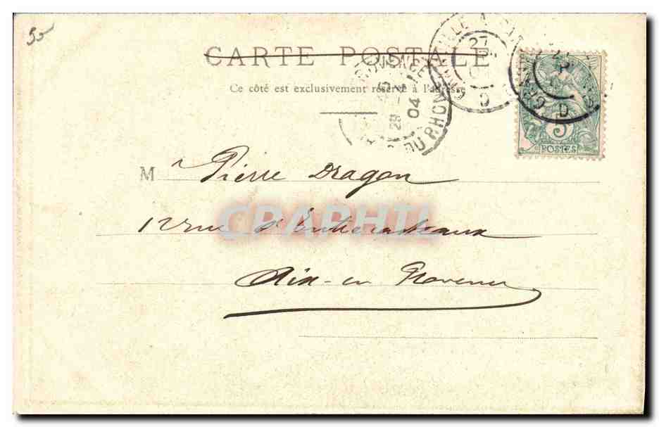 CPA Folklore Normandie Coutances — Verso