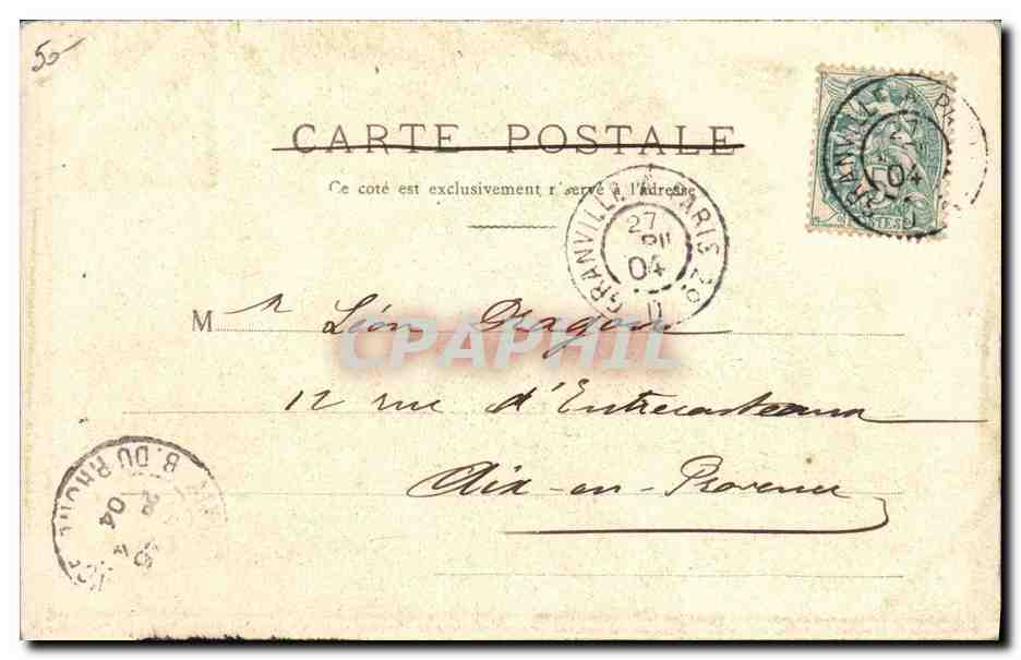 CPA Folklore Normandie Bayeux — Verso
