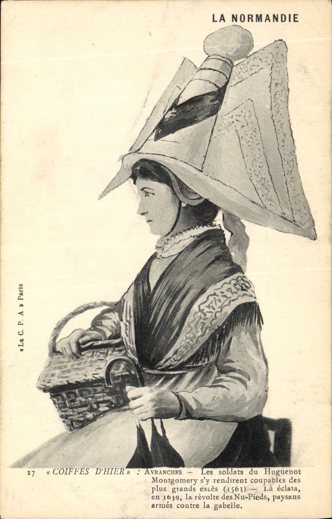 CPA Folklore Normandie Avranches