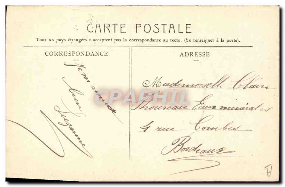 CPA Folklore Normandie Carentan — Verso