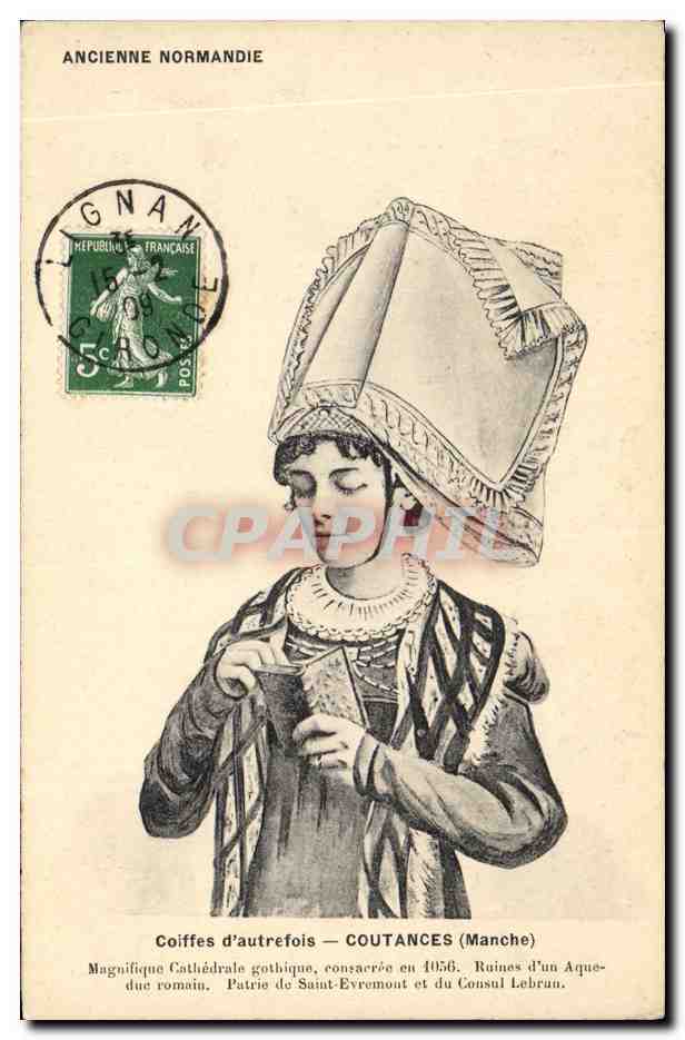 CPA Folklore Normandie Coutances