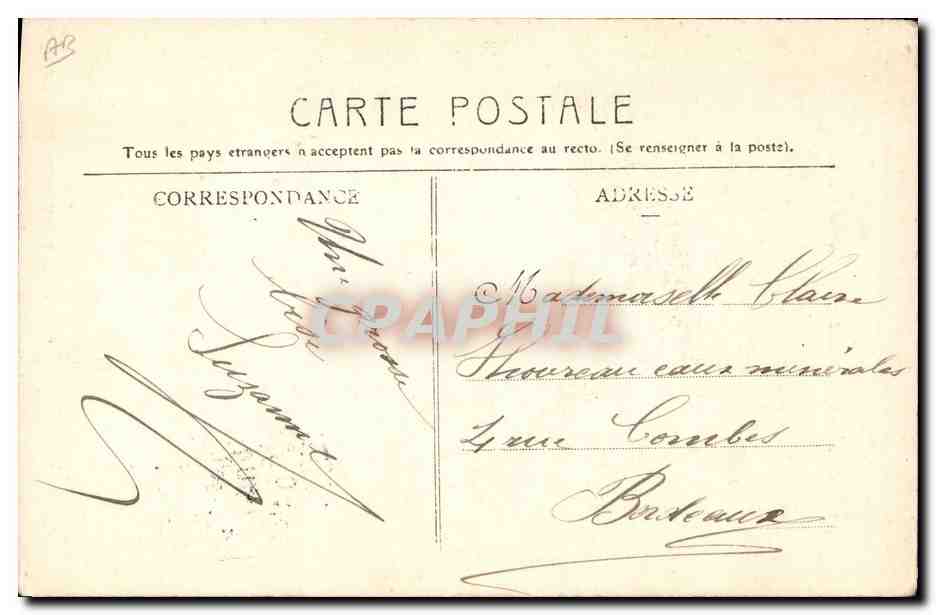 CPA Folklore Normandie Rouen — Verso