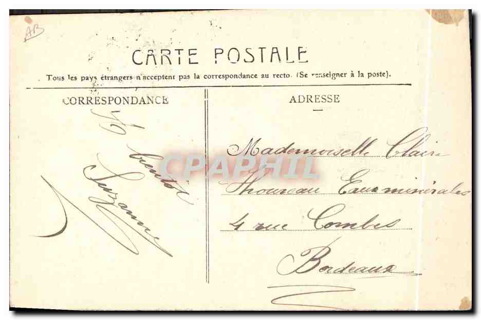 CPA Folklore Normandie Caudebec en Caux — Verso