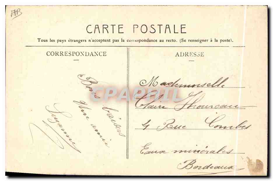 CPA Folklore Normandie Caen — Verso