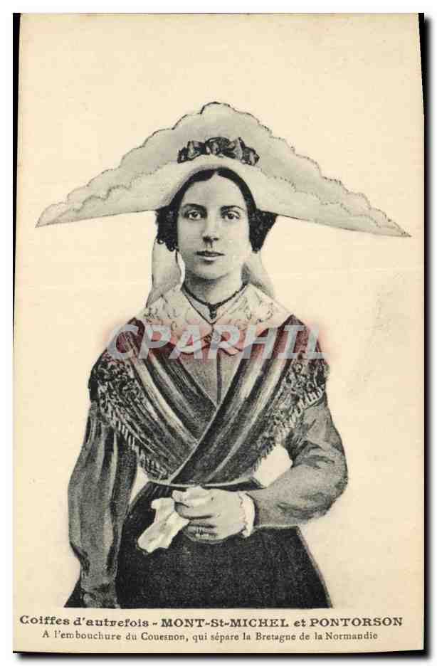 CPA Folklore Normandie Mont St Michel et Pontorson