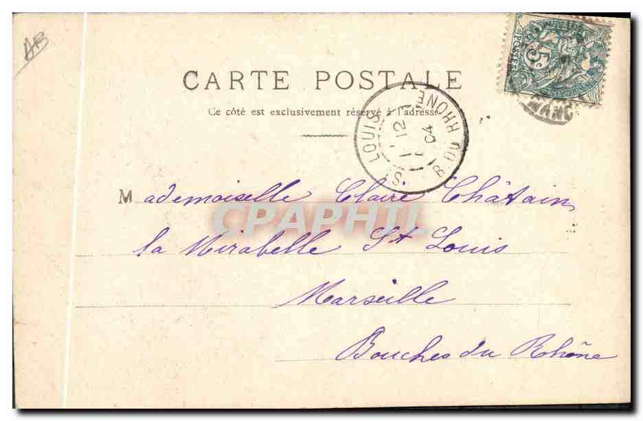 CPA Folklore Normandie Le Havre  — Verso