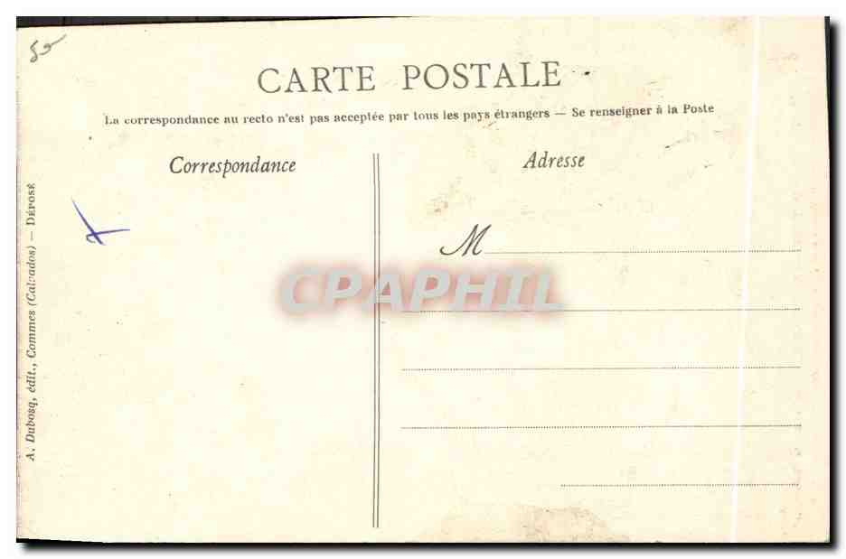 CPA Folklore Normandie La Bourgogne  — Verso