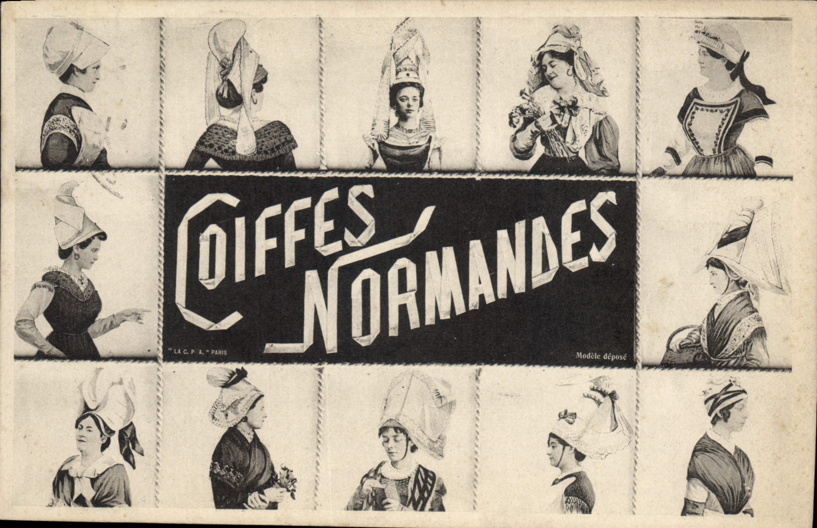 CPA Folklore Normandie Coiffes Normandes