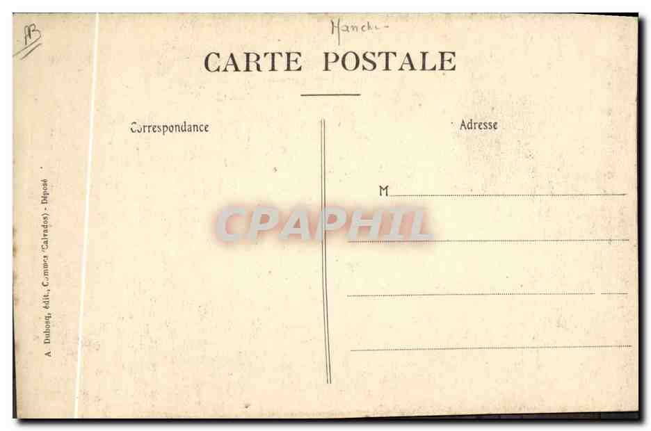 CPA Folklore Normandie Bonnet dit le Papillon d'Avranches  — Verso
