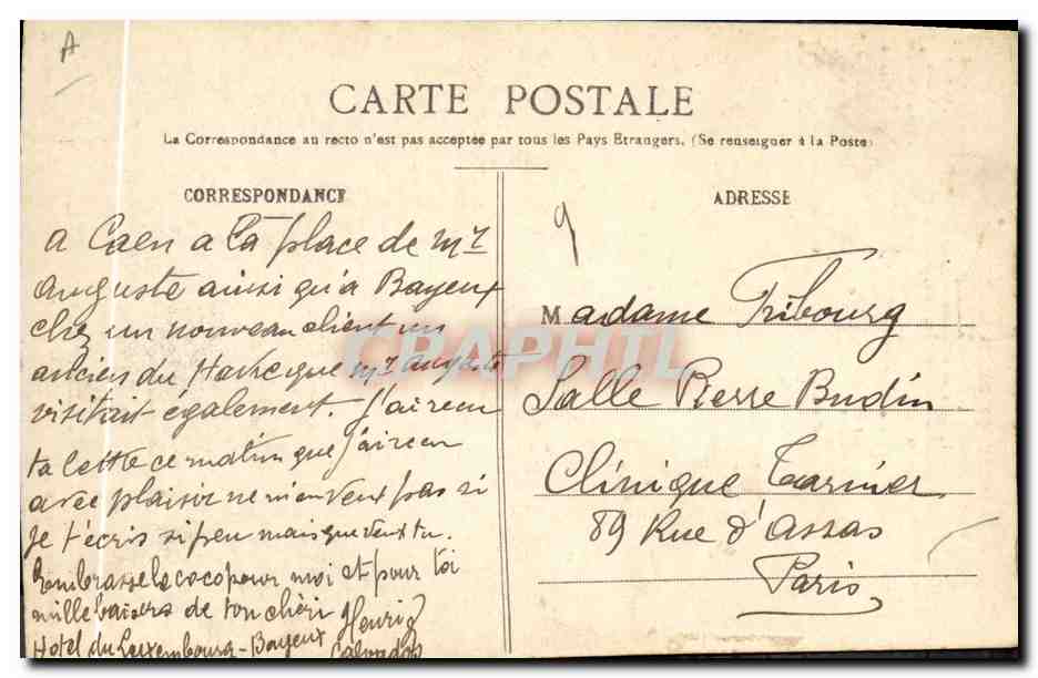 CPA Folklore Normandie La Falaisienne — Verso