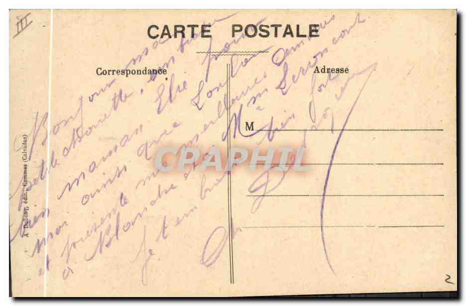 CPA Folklore Normandie — Verso
