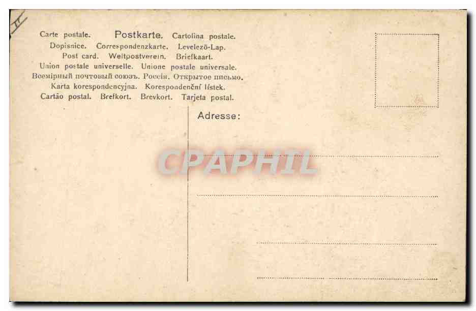 CPA Fantaisie Lutin Femme — Rückseite