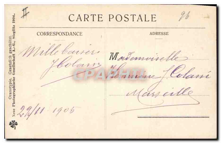 CPA Fantaisie Lutin Femme — Rückseite