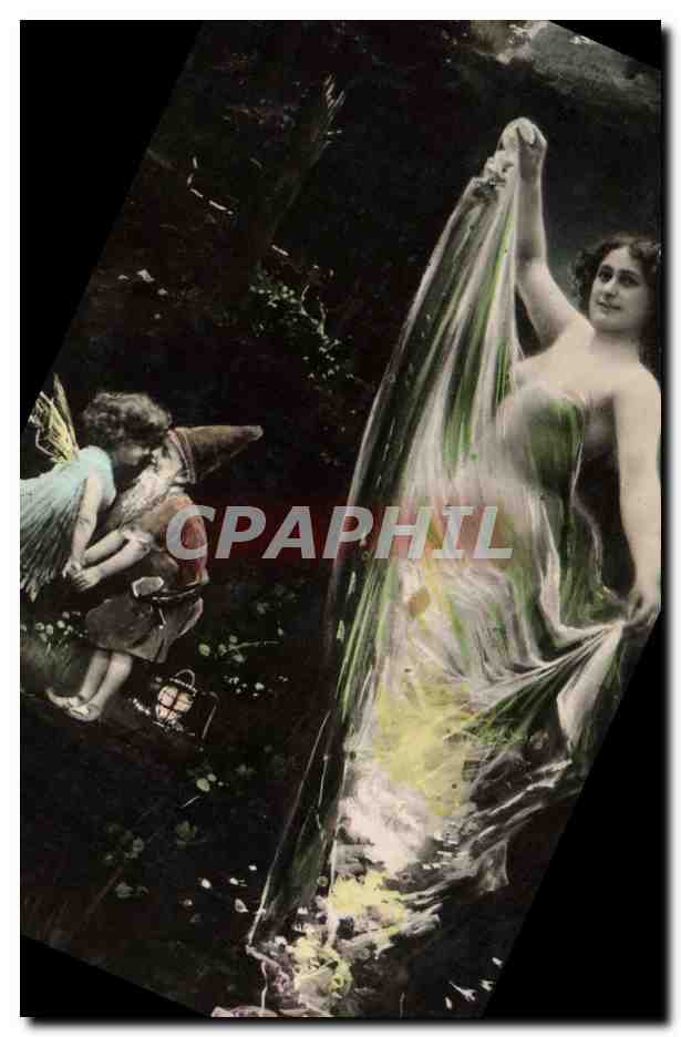CPA Fantaisie Lutin Femme