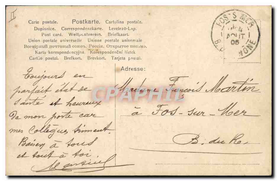 CPA Fantaisie Lutin Femme — Rückseite