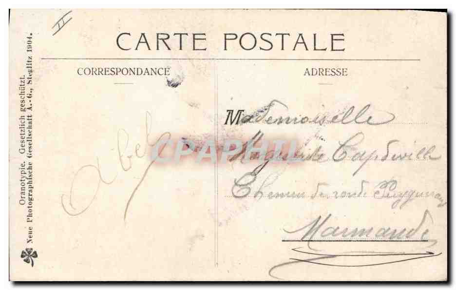 CPA Fantaisie Lutin Femme — Rückseite