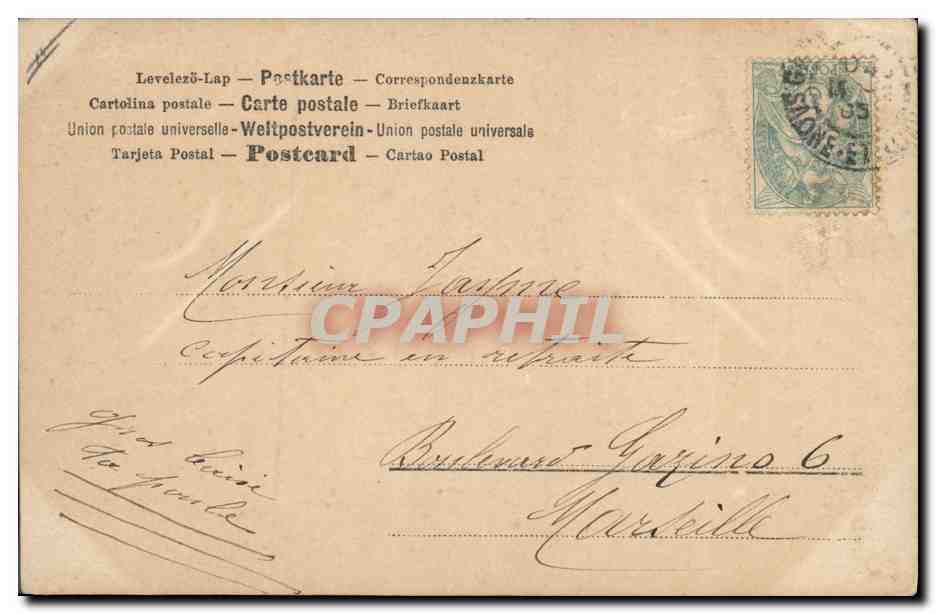 CPA Fantaisie Lutin Femme — Rückseite