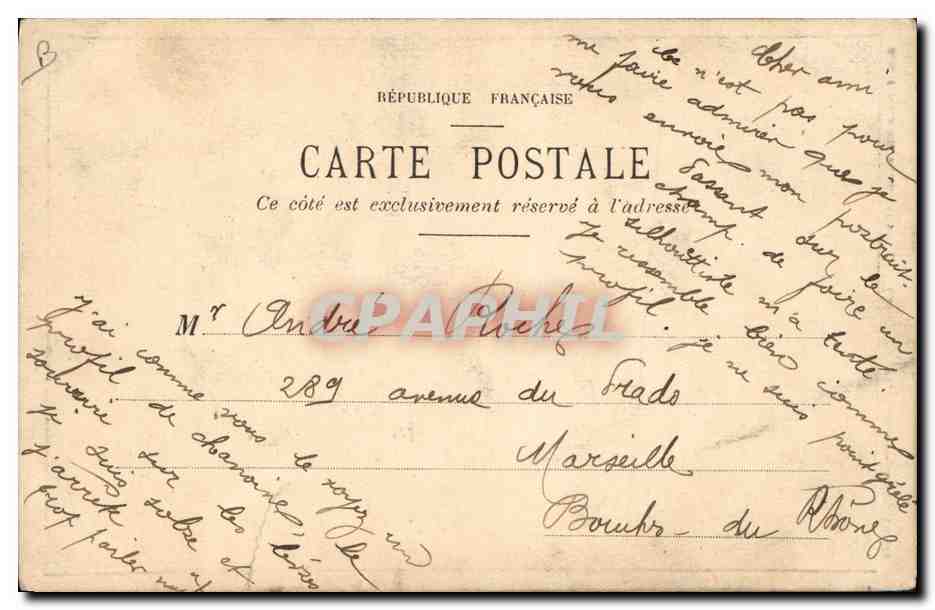 Silueta de un hombre con bigote — Harry Noldaine Silhouettiste — Amiens — Reverso