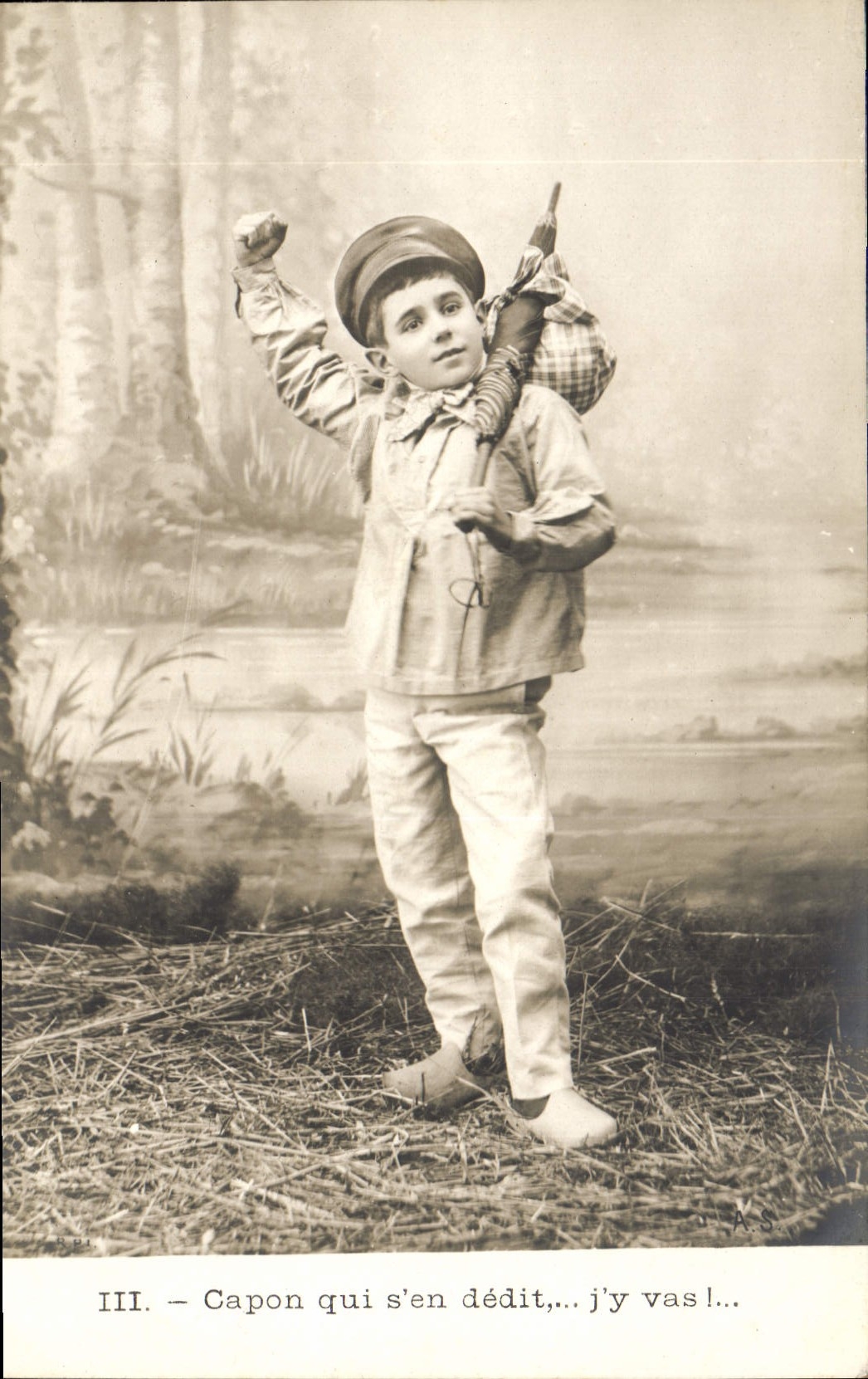 CPA Cartes Postales Enfant Marchand de cartes postales