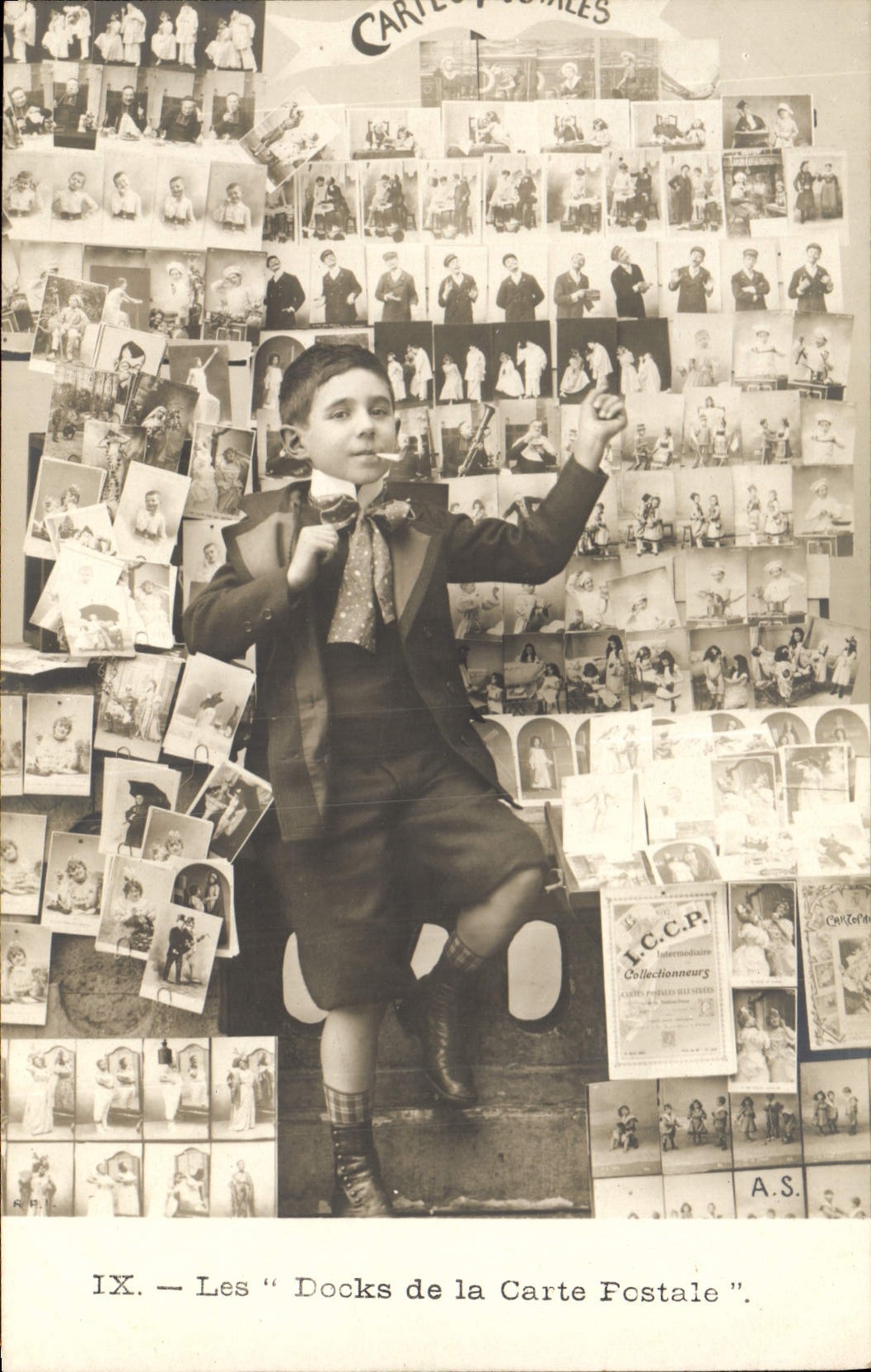 CPA Cartes Postales Enfant Marchand de cartes postales