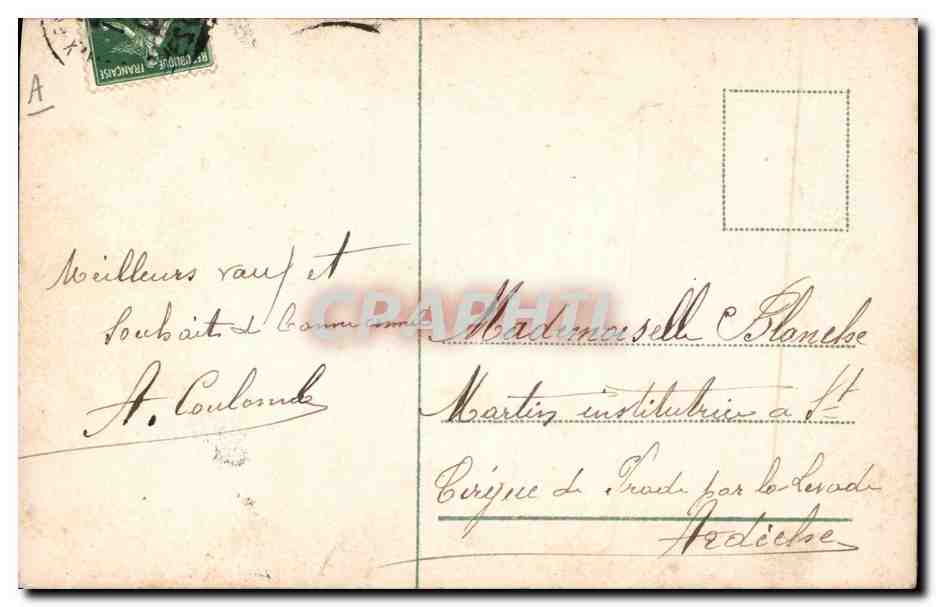 CPA Cartes Postales Femme — Rückseite