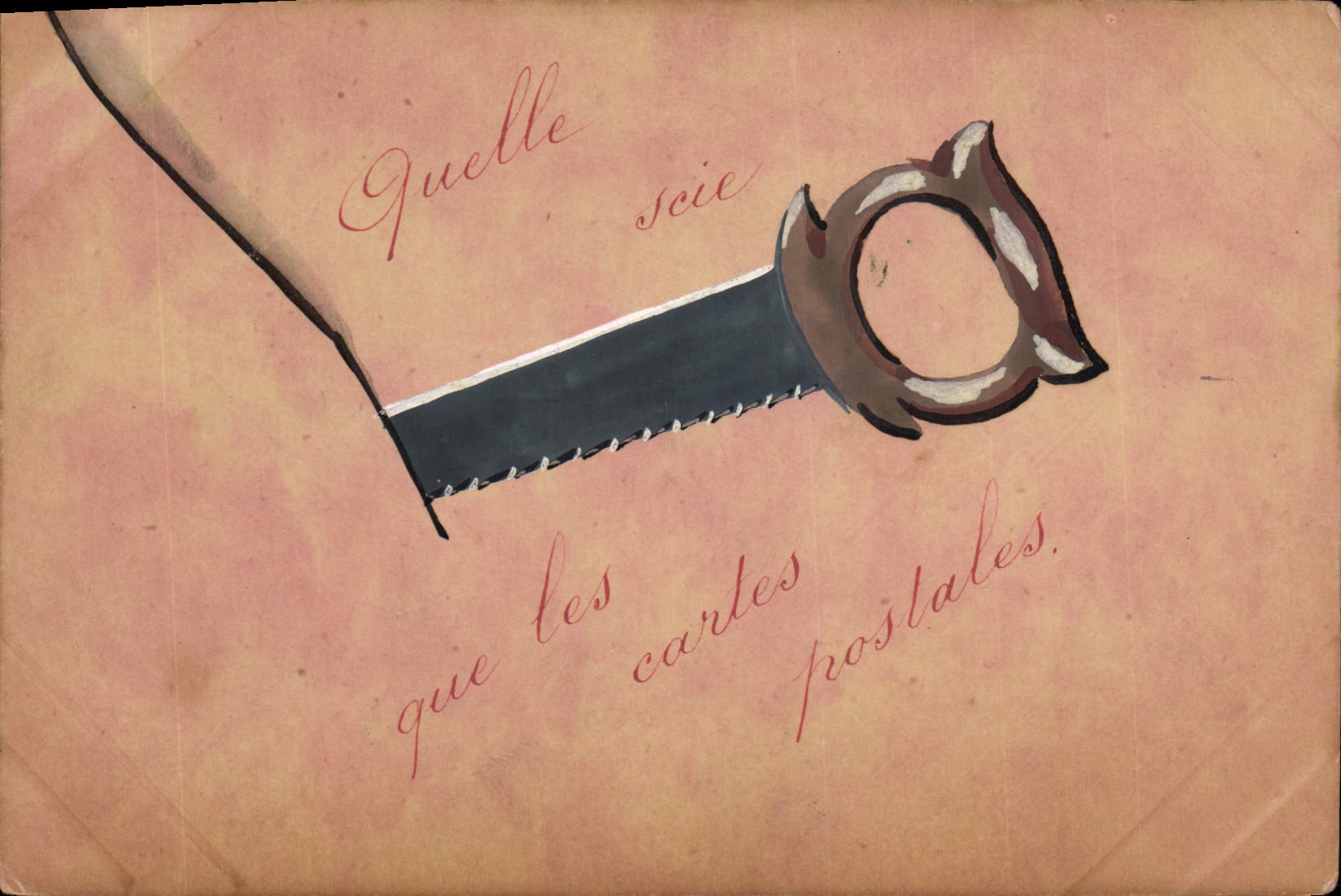 CPA Cartes Postales Scie (dessin a la main)
