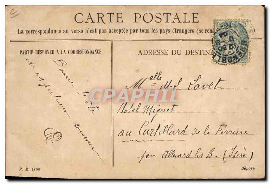 CPA Cartes Postales Scie (dessin a la main) — Rückseite