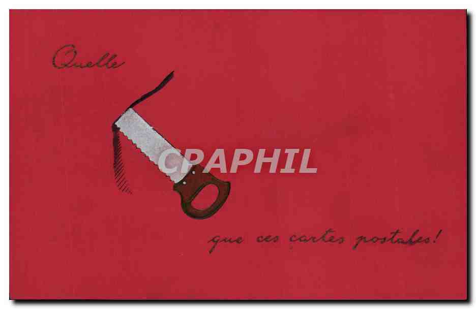 CPA Cartes Postales Scie (dessin a la main)