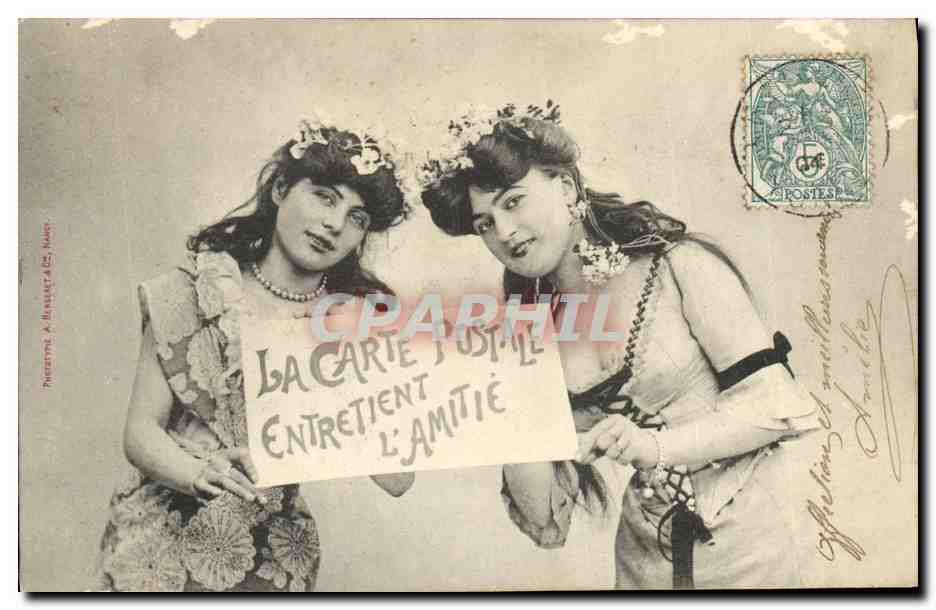 CPA Cartes Postales La carte postale entretient l'amitie