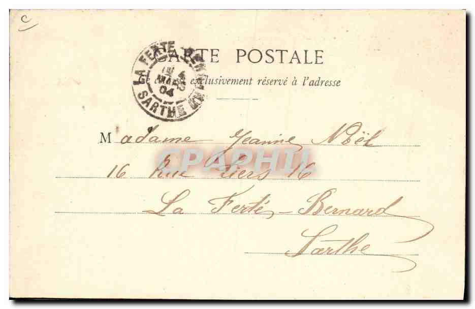 CPA Cartes Postales La carte postale entretient l'amitie — Rückseite