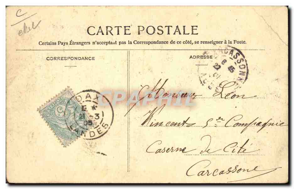 CPA Cartes Postales Femme Semeuse  — Back