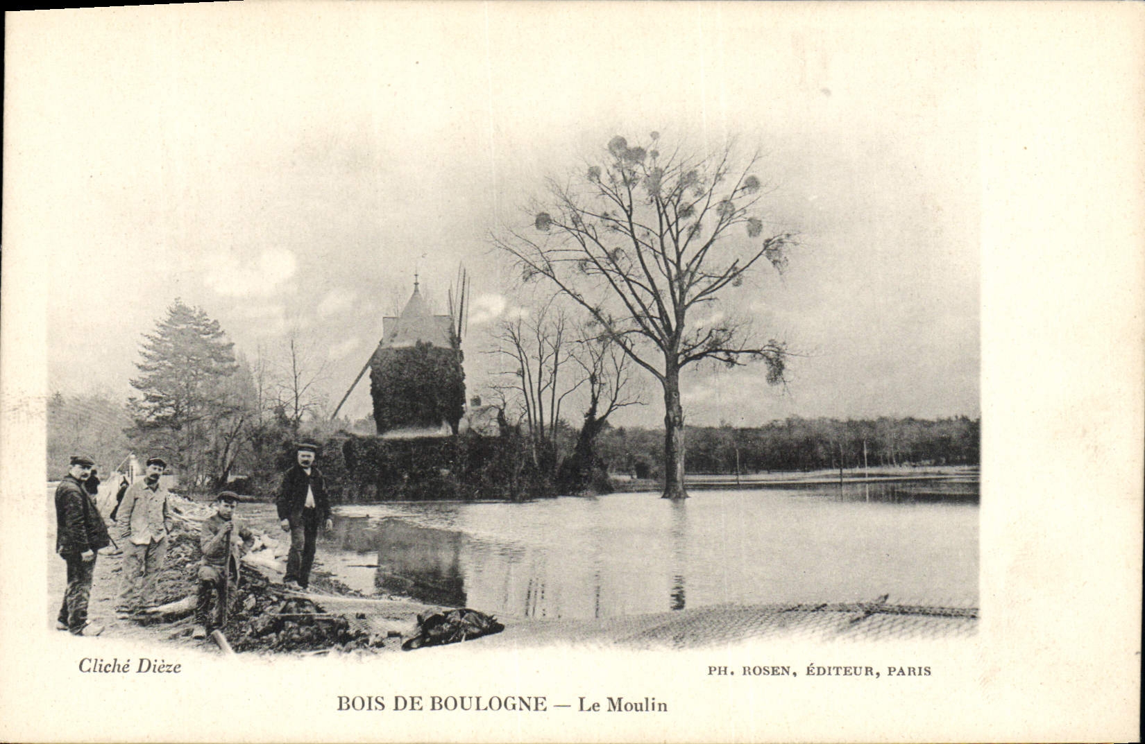 Bois de Boulogne — Le Moulin — PH. ROSEN, ÉDITEUR, PARIS