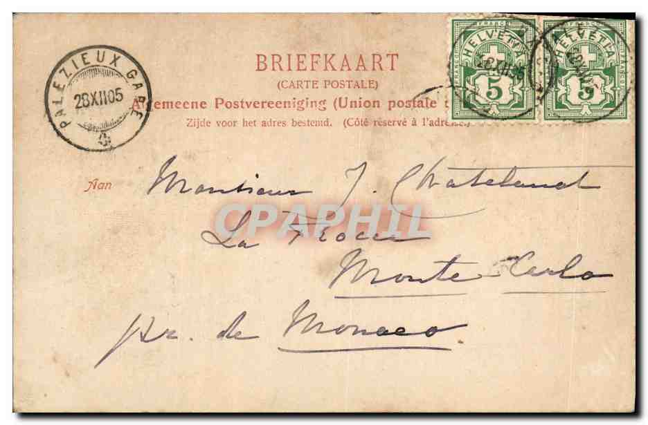 Moulin à vent à Warnsveld — Dr. Trenkler Co., Leipzig, n° 26193 — 1904 — Verso
