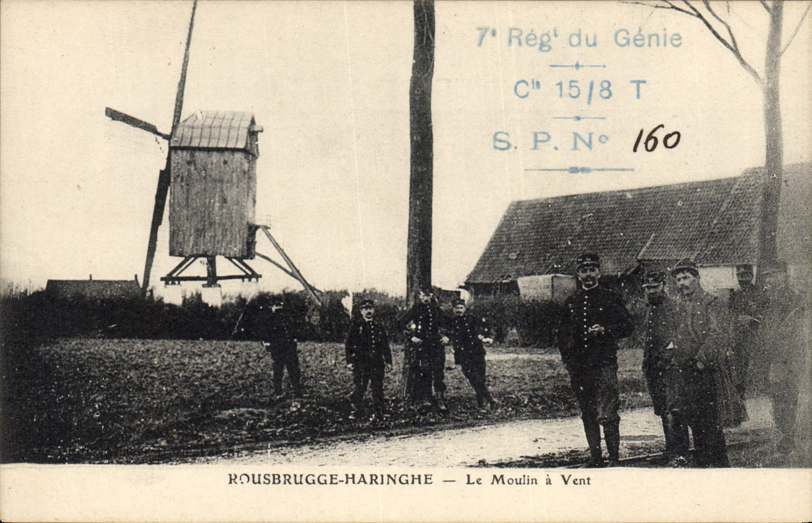 Rousbrugge-Haringhe — Le Moulin à Vent — 7e Régiment du Génie