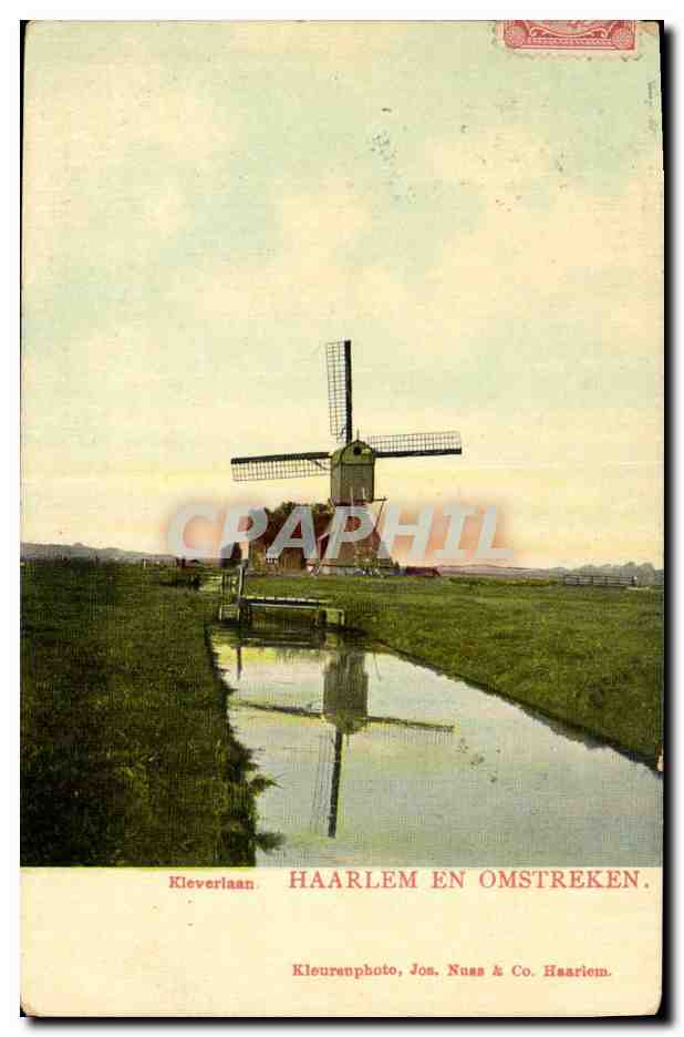 CPA Moulin a vent Kleverlaan Haarlem en Omstreken