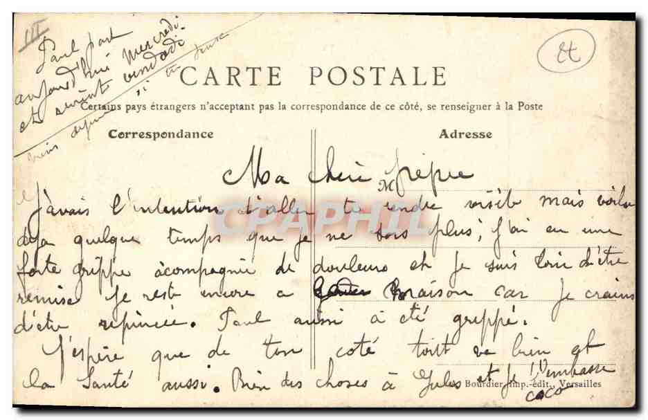 Rambouillet - Le Vieux Moulin — éditeur Boudier, imp. Versailles, n° 48 — Reverso