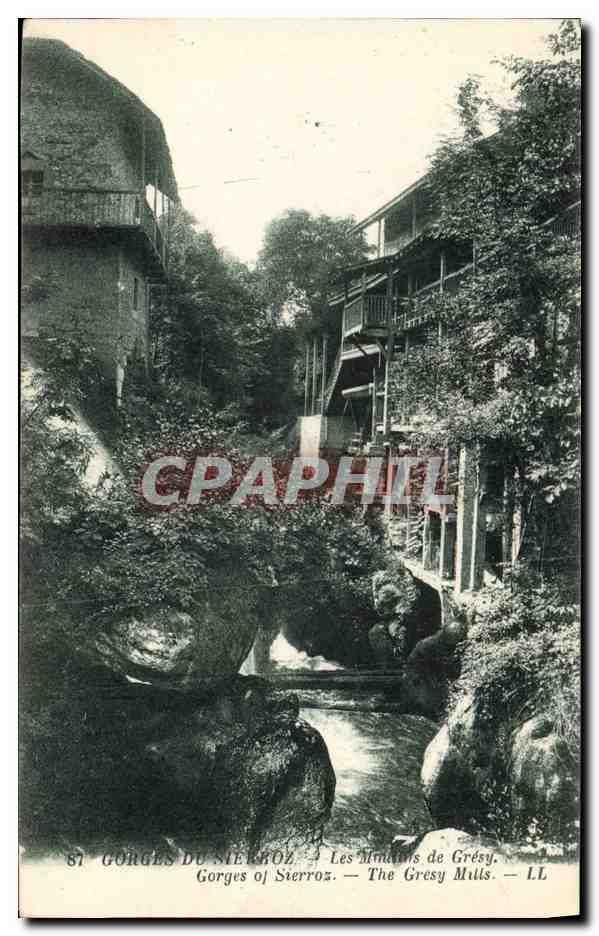 CPA Moulin Gorges de Sierroz Les moulins de Gresy 