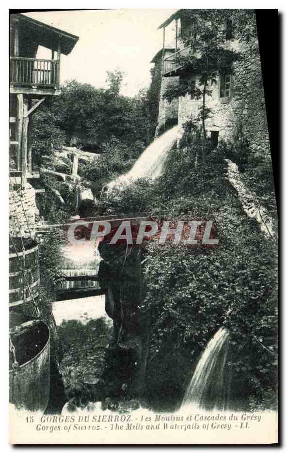 CPA Moulin Gorges de Sierroz Les moulins de Gresy 
