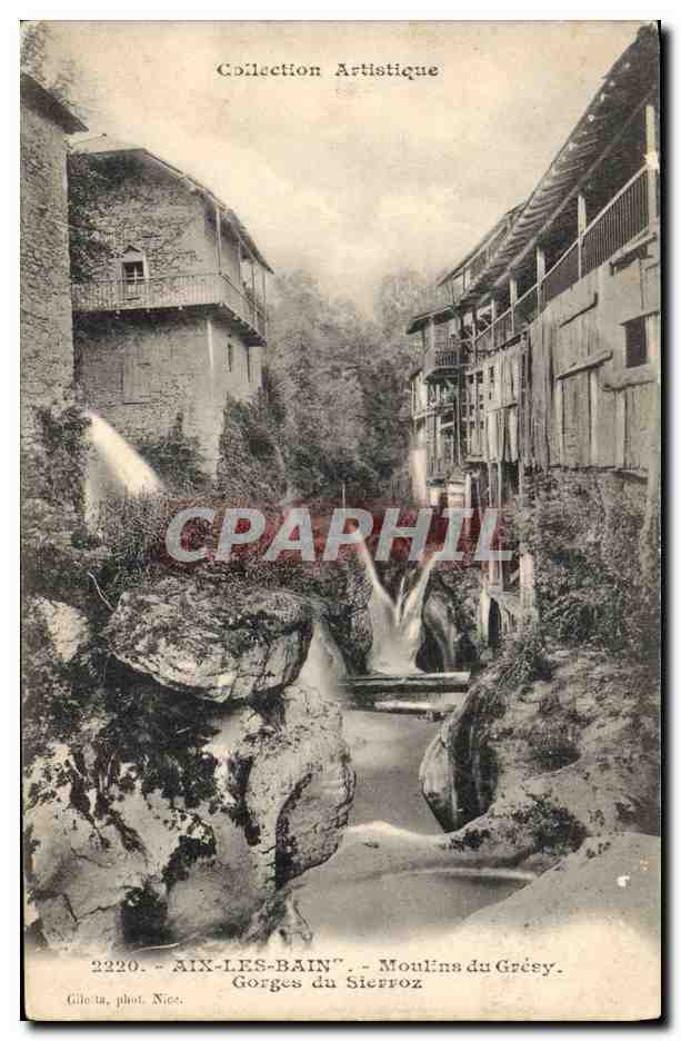 CPA Moulin Gorges de Sierroz Les moulins de Gresy 
