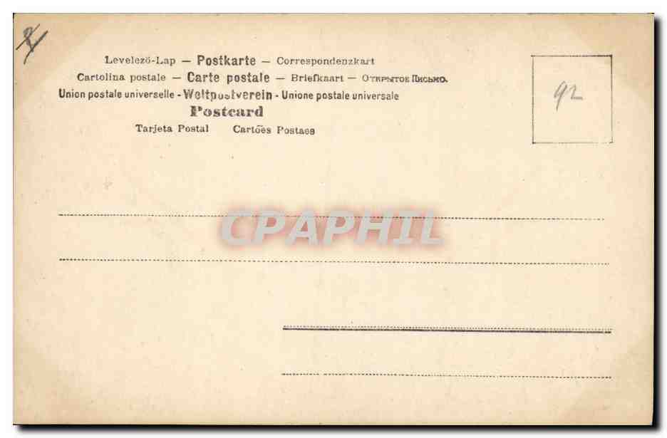 CPA Bateau de peche  — Verso