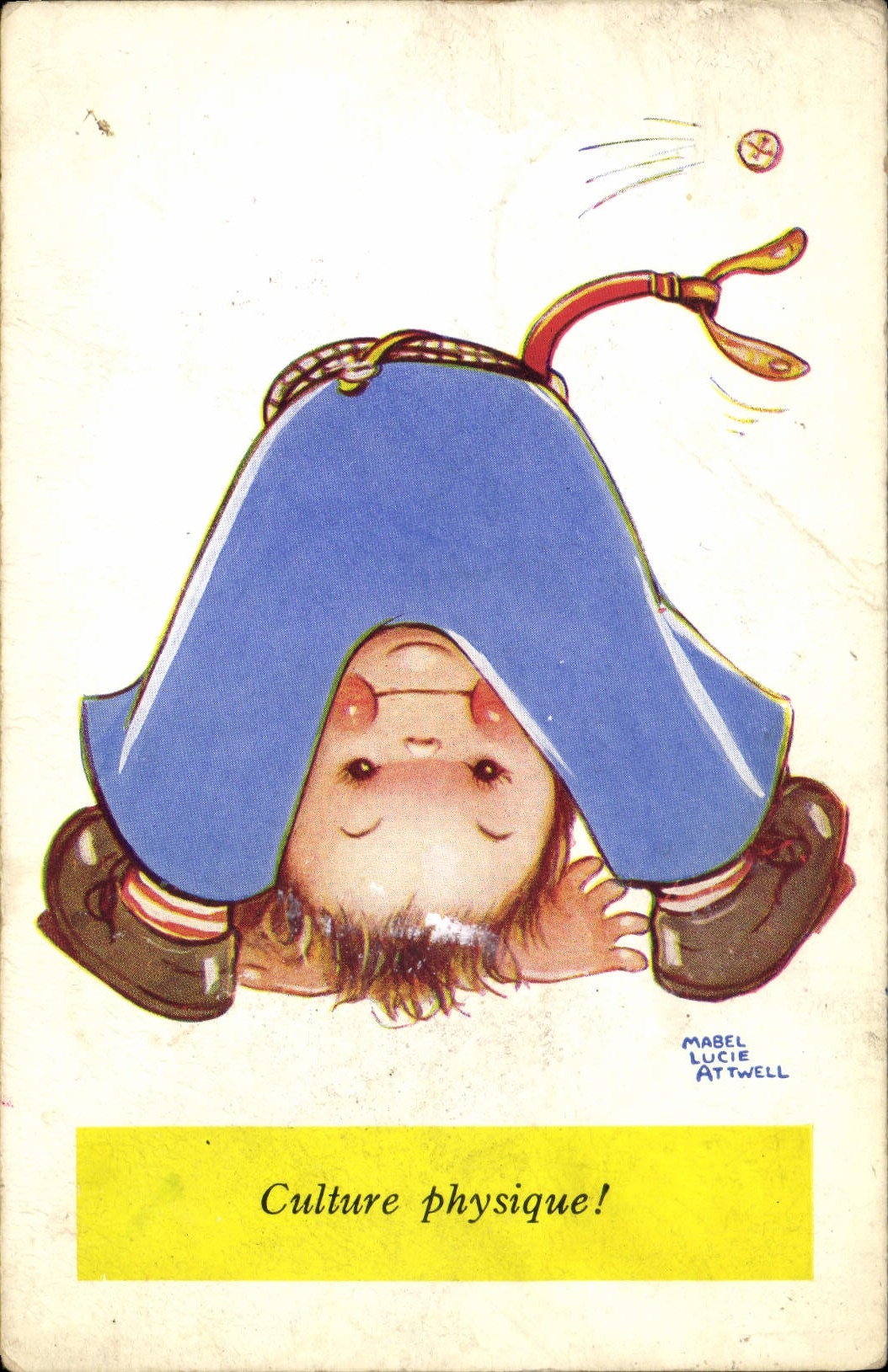 CPA Fantaisie Illustrateur Enfant Culture physique Mabel Lucie Attwell