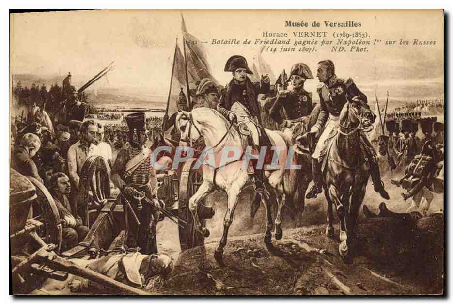 CPA Napoleon 1er Musee de Versailles Horace Vernet Bataille de Friedland 
