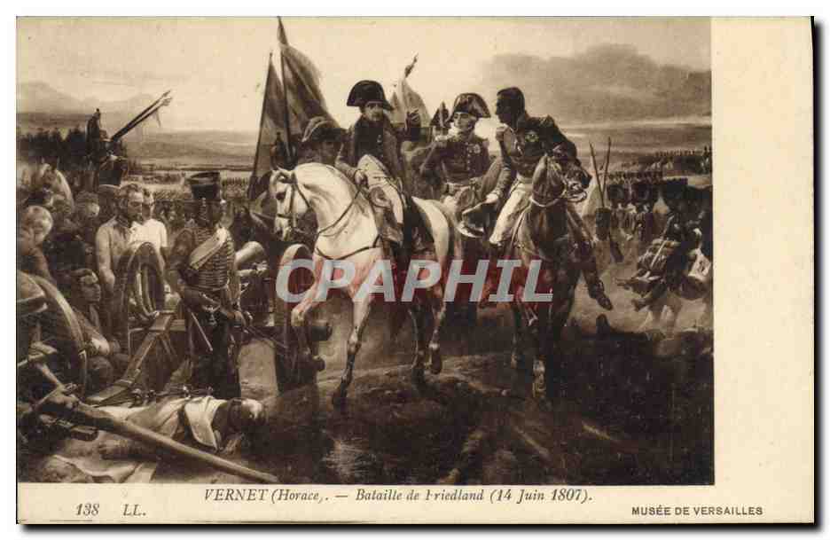 CPA Napoleon 1er Musee de Versailles Vernet Bataille de Friedland 1807
