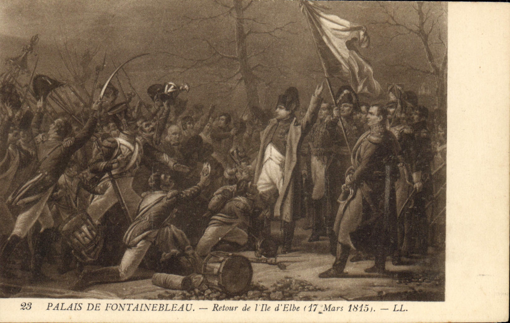 CPA Napoleon 1er Palais de Fontainebleau Retour de l'Ile d'Elbe 
