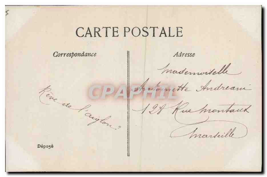 CPA Napoleon 1er L'Aiglon  — Verso